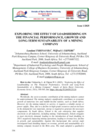 Exploring the effect of loadshedding on the financial performamnce, growth and long-term sustainability of a mining company