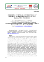 Exploring potential contributions of minority trade union to collective bargaining processes