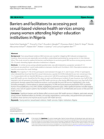 Barriers and facilitators to accessing post sexual-based violence health services among young women attending higher education institutions in Nigeria