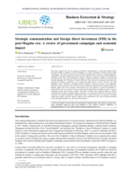 Strategic communication and foreign direct investment (FDI) in the post-Mugabe era: A review of government campaigns and economic impact