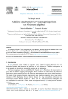Additive spectrum preserving mappings fromvon Neumann algebras