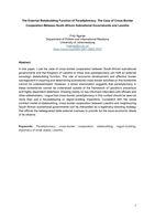 The External statebuilding function of paradiplomacy : The case of cross-border cooperation between South African subnational governments and Lesotho