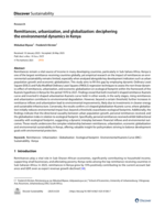 Remittances, urbanization, and globalization: deciphering the environmental dynamics in Kenya