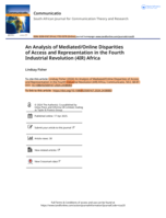 An Analysis of mediated/online disparities of access and representation in the fourth industrial revolution (4IR) Africa
