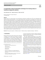 A comparative study of imputation techniques formissing values in healthcare diagnostic datasets