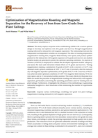 Optimization of magnetization roasting and magnetic separation for the recovery of iron from low-grade iron plant tailings