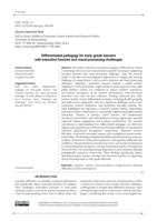 Differentiated pedagogy for early-grade learners with executive function and visual processing challenges