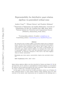Representability for distributive quasi relation algebras via generalised ordinal sums