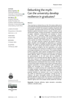 Debunking the myth: Can the university develop resilience in graduates?