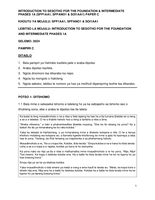 INTRODUCTION TO SESOTHO FOR THE FOUNDATION & INTERMEDIATE PHASES 1A