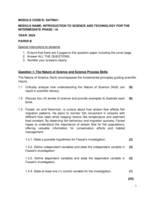 INTRODUCTION TO SCIENCE AND TECHNOLOGY FOR THE INTERMEDIATE PHASE: 1A