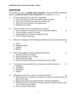 COMMERCIAL LAW 1A