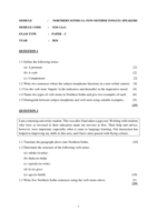 NORTHERN SOTHO 1A