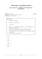 Introduction to Differential Equations