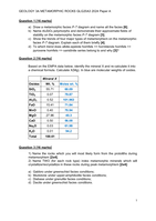 GEOLOGY 3A METAMORPHIC ROCKS