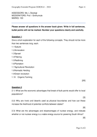 Geography Extended Program