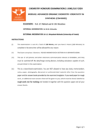 ADVANCED ORGANIC CHEMISTRY- CREATIVITY IN SYNTHESIS