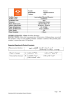 Intermediate Physical Chemistry