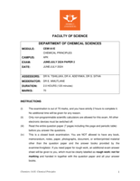 CHEMICAL PRINCIPLES