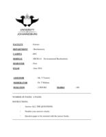 Environmental Biochemistry
