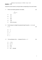 Mathematics: Finance & Business 1A