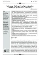 Technology challenges in a higher education institution: Student nurse experience