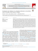 Development and validation of an attitudinal mathematics word problems scale for secondary school learners in Nigeria