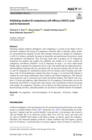 Validating student AI competency self-efficacy (SAICS) scale and its framework