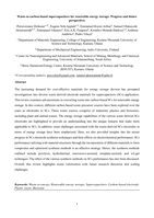 Waste-to-carbon-based supercapacitors for renewable energy storage: Progress and future perspectives