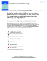 Exploring Saudi Arabia's 2060 net zero-emission paths via fractional frequency Fourier procedures. The imperatives of resource efficiency, energy efficiency, and digitalization