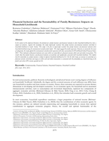 Financial inclusion and the sustainability of family businesses : Impacts on household livelihoods