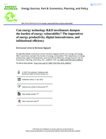 Can energy technology RD investments dampen the burden of energy vulnerability? The imperatives of energy productivity, digital innovativeness, and institutional efficiency