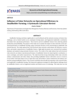 Influence of value networks on operational efficiency in smallholder farming : A systematic literature review