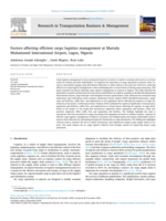Factors affecting efficient cargo logistics management at Murtala Muhammed international airport, Lagos, Nigeria