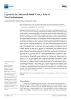 Legionella in urban and rural water, a tale of two environments