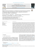 Impact of process parameters on mechanical and microstructure properties of aluminum alloys and aluminum matrix composites processed by powder-based additive manufacturing