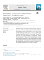 Statistical design for optimal physical and biomechanical characteristics of biocomposite prostheses