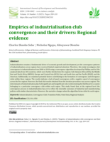 Empirics of industrialisation club convergence and their drivers: Regional evidence