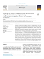 Insight into the emotional well-being of South African diagnostic radiography students during workplace learning
