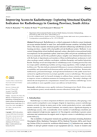 Improving access to radiotherapy: Exploring structural quality indicators for radiotherapy in Gauteng province, South Africa