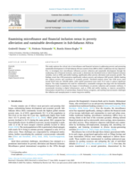 Examining microfinance and financial inclusion nexus in poverty alleviation and sustainable development in Sub-Saharan Africa