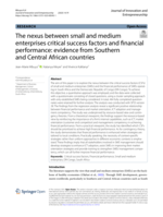 The nexus between small and medium enterprises critical success factors and financial performance: evidence from Southern and Central African countries