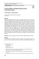 Long-term effects of childhood exposure to war on domestic violence