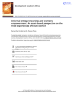 Informal entrepreneurship and women's empowerment: An asset-based perspective on the lived experiences of Swati women