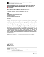 Resilience and reinvention : The journey of migrant-owned micro enterprises in South Africa before, during , and after COVID-19