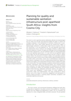 Planning for quality and sustainable sanitation infrastructure post-apartheid South Africa: insights from Cosmo city
