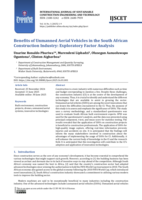 Benefits of unmanned aerial vehicles in the South African construction industry: Exploratory factor analysis