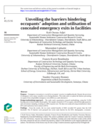 Unveiling the barriers hindering occupants’ adoption and utilisation of concealed emergency exits in facilities