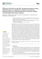 Impact of COVID-19 on the HIV Treatment Outcomes among men who have sex with men in South Africa after the implementation of a differentiated service delivery model: An interrupted time series analysis