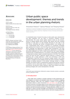 Urban public space development: themes and trends in the urban planning rhetoric
